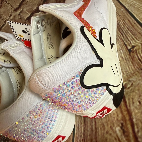 Disney Mickey Mouse Hands - Old Skool Vans 8.5 - Picture 7 of 9